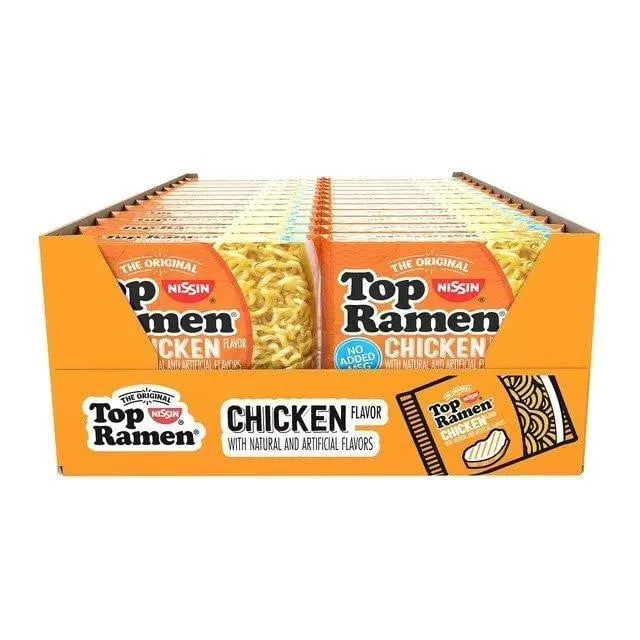 Nissin Chicken Instant Ramen Noodles 24 Pack
