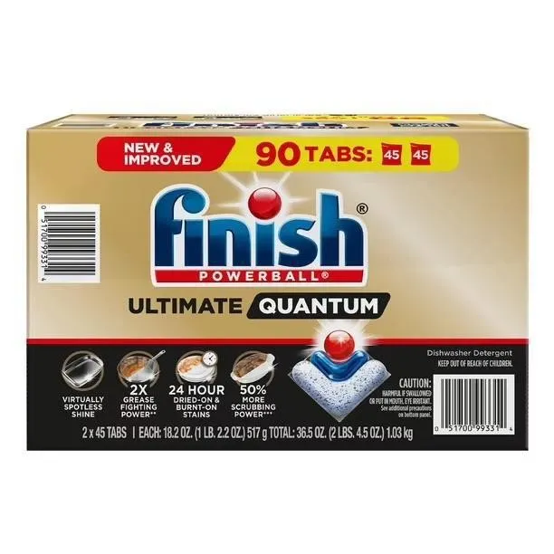 Finish Ultimate Quantum Dishwasher Detergent 90ct