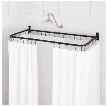Signature Hardware SH466792 D-Shaped Shower...