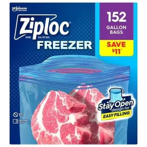 Ziploc Gallon Freezer Storage Bags 152ct