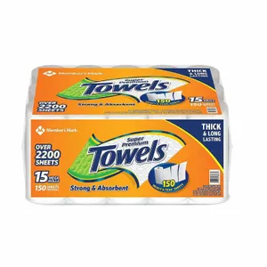 Paper Towels 15 Count 150 Sheets
