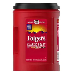 Folgers Classic Roast Ground Coffee 43.5oz