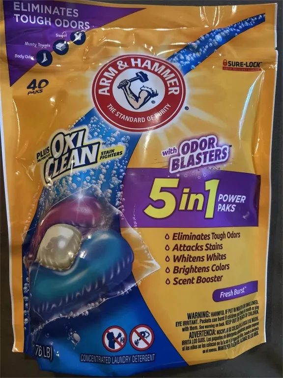 Arm Hammer Liquid Laundry Detergent Paks 40ct