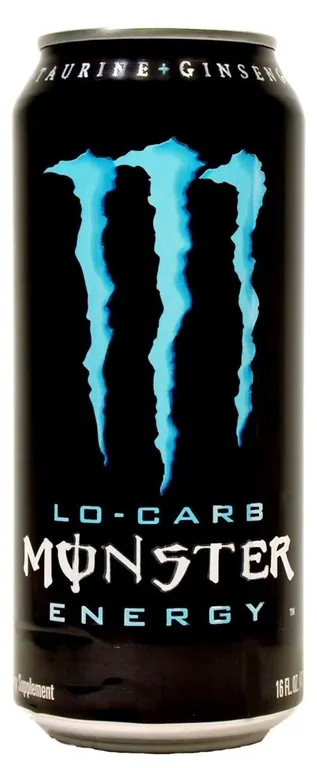 Monster Lo-Carb Energy Drink 16 Fl Oz RedBlack