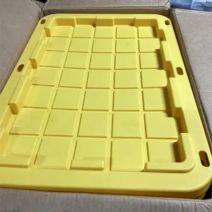 -Gallon Heavy-Duty Storage Totes 2pk Black Yellow