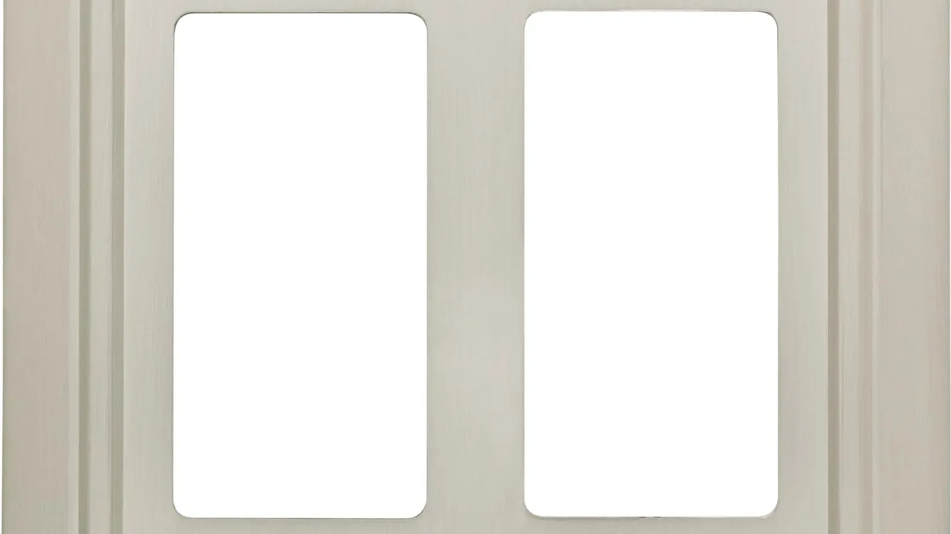Franklin Brass 2-Gang Decorator Wall Plate Nickel