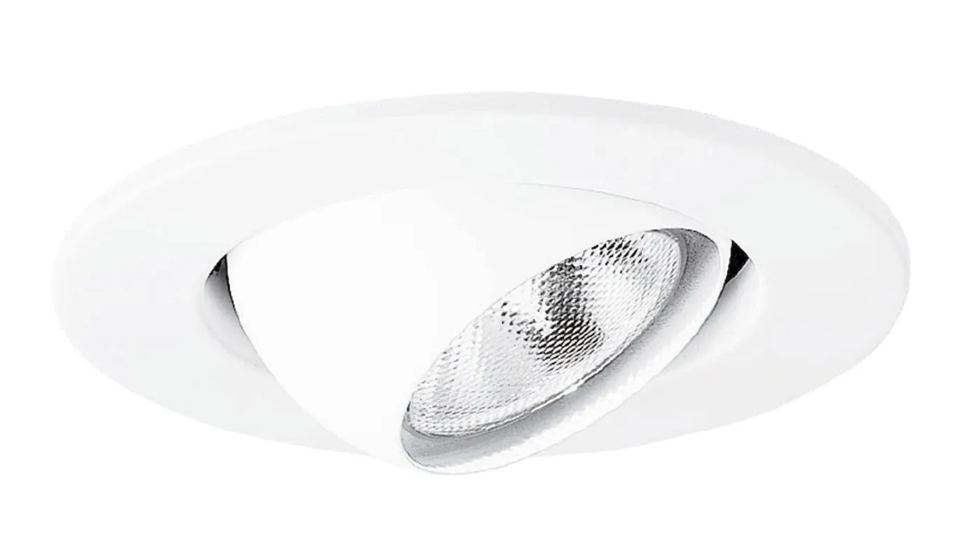 HALO 4 White Eyeball Recessed Light Trim New