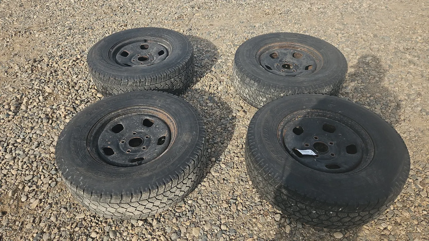 4 - LT265/70R17 Winter Tires On Steel Rims