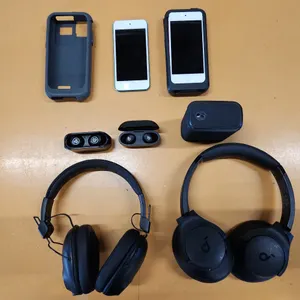 ipods , ear buds,  headphones