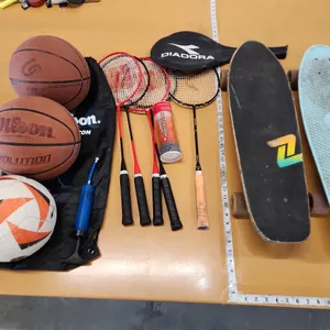 Assorted sports equipment  skate boards