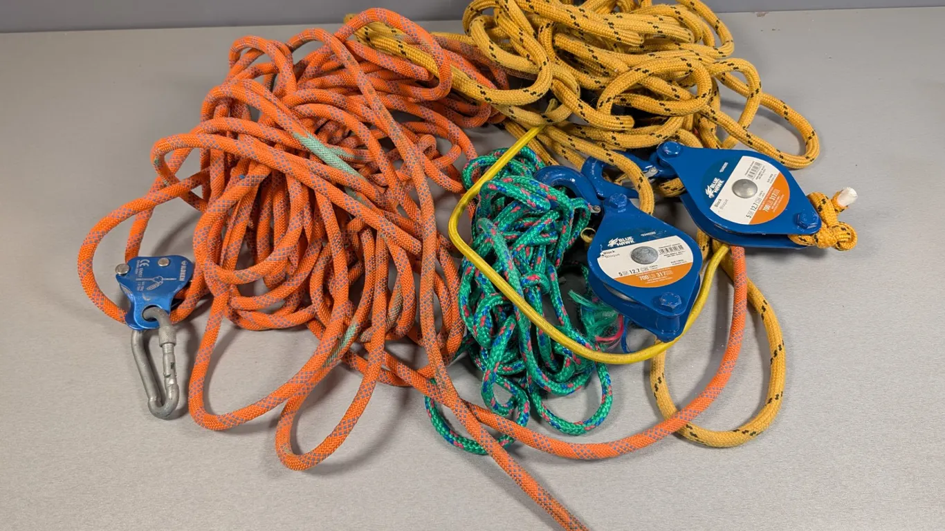 Ropes and Pulleys Climbing/Outdoor Gear Lot