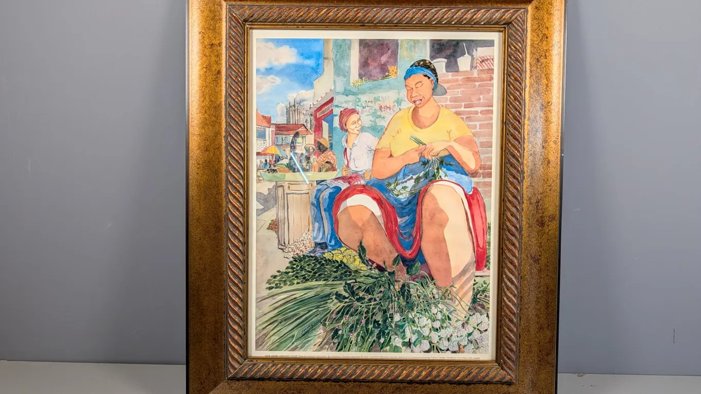 Anthony Timothy "Herb Vendor Charlotte Street" Limited Edition Print