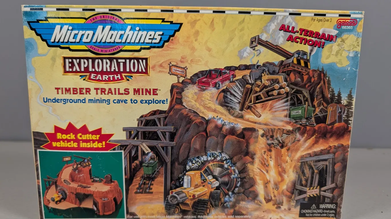 Micro Machines Exploration Earth Timber Trails Mine Playset