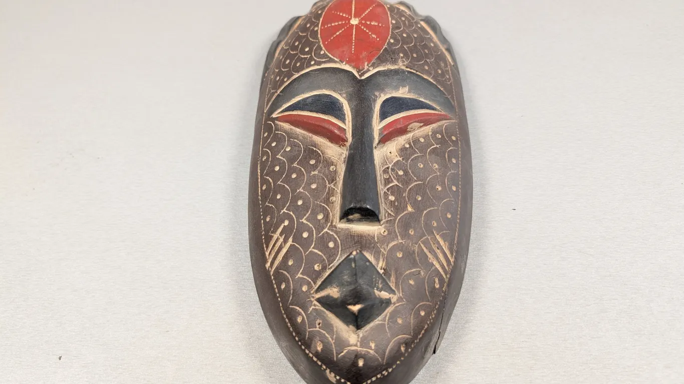 African Tribal Carved Wooden Mask