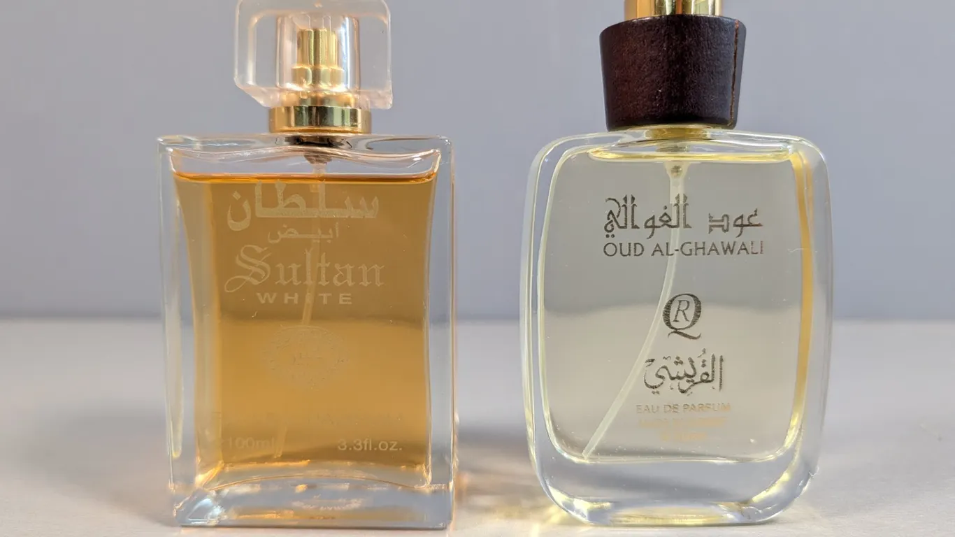 Two Middle Eastern Eau de Parfum Fragrances: Sultan White and Oud Al-Ghawali