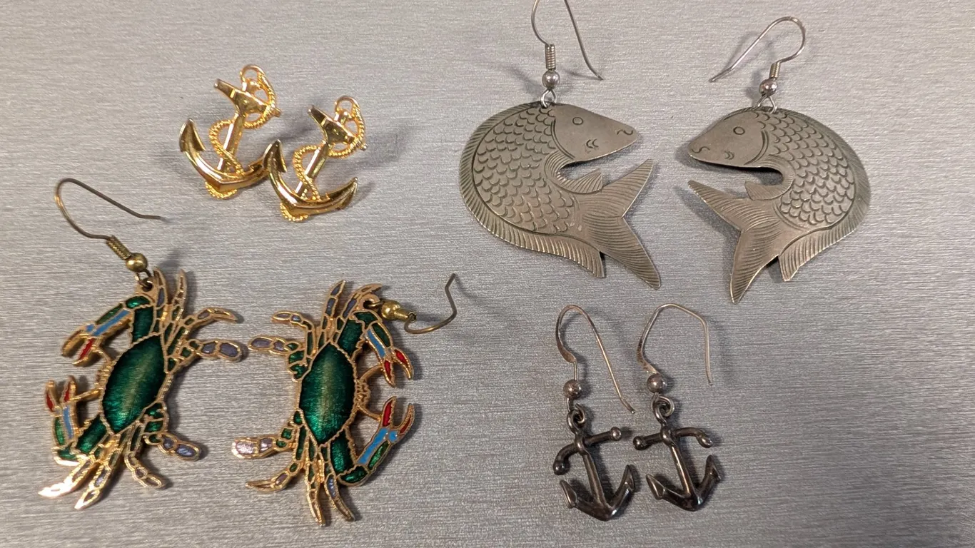 Collection of Nautical Themed Earrings