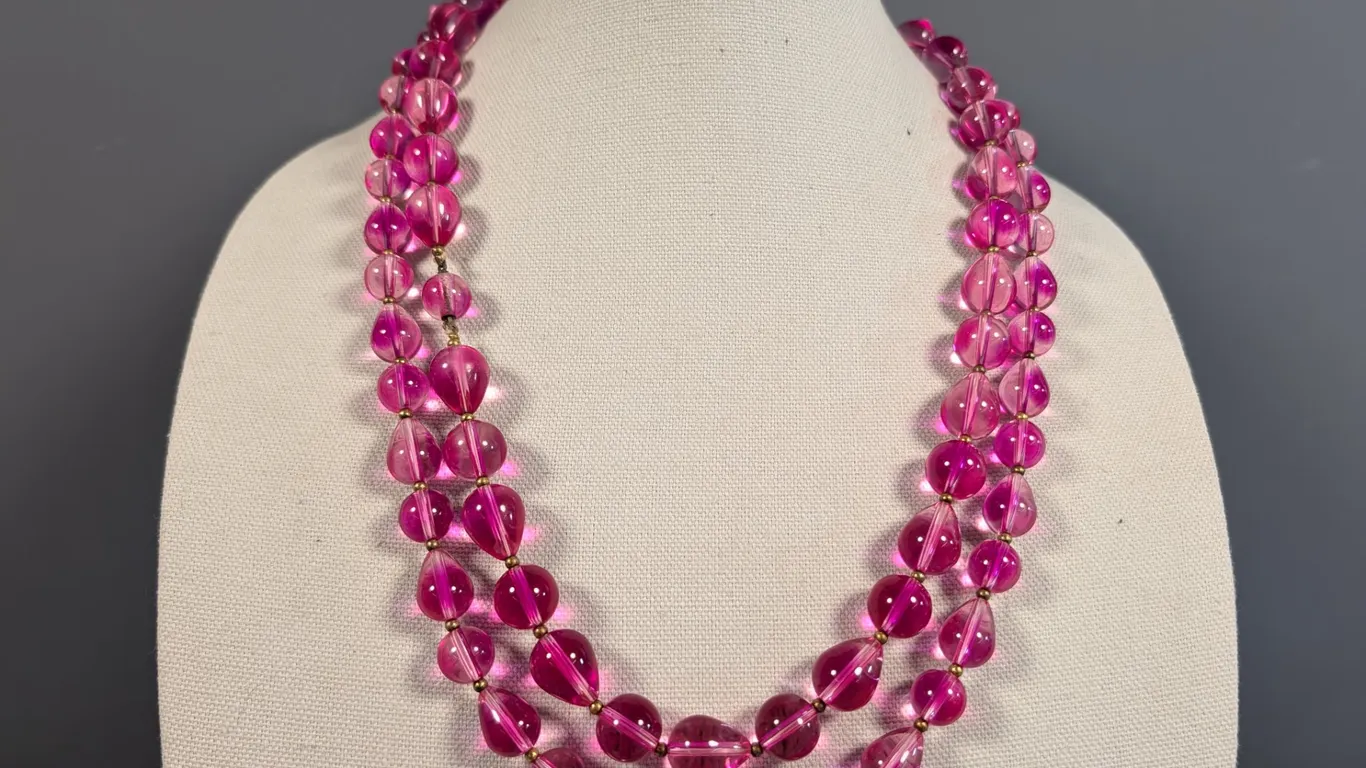 Pink Beaded Necklaces