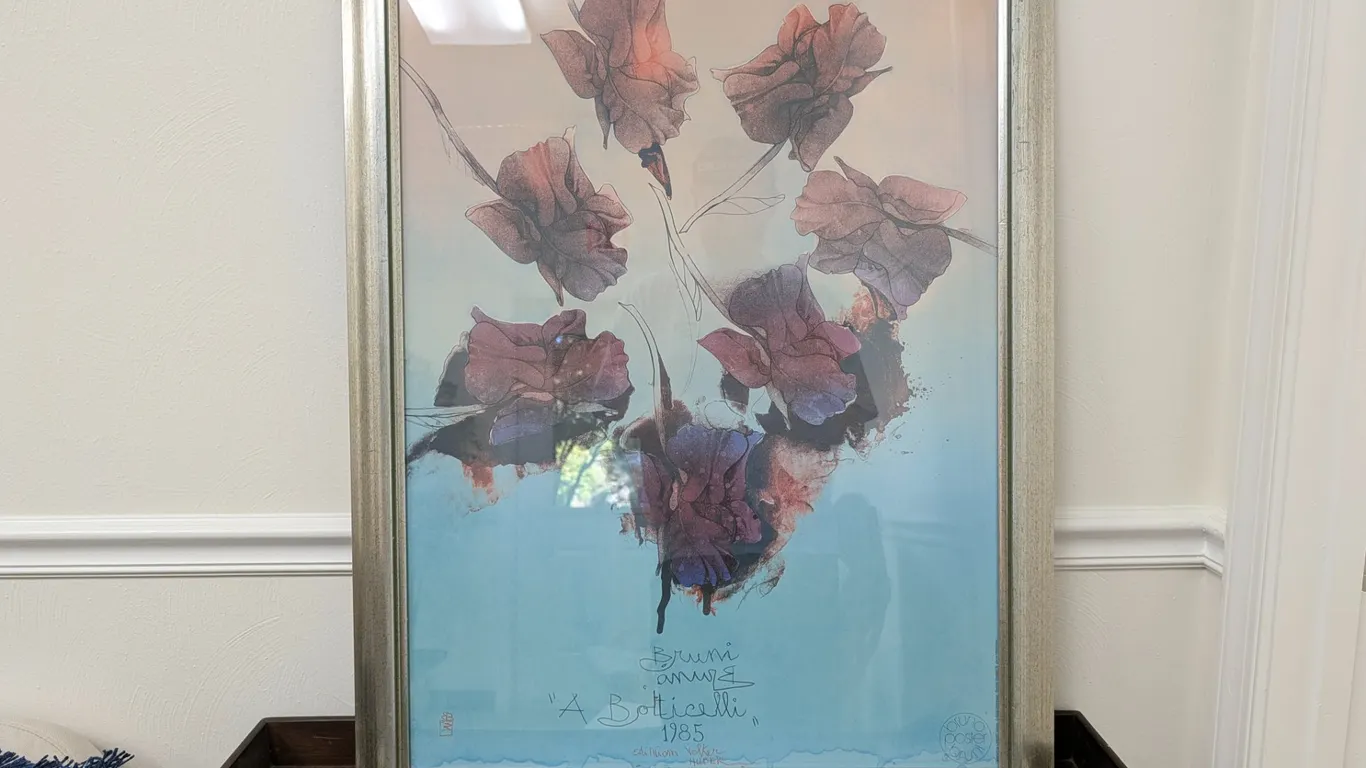 Bruno Bruni "A Botticelli" Floral Print 1983