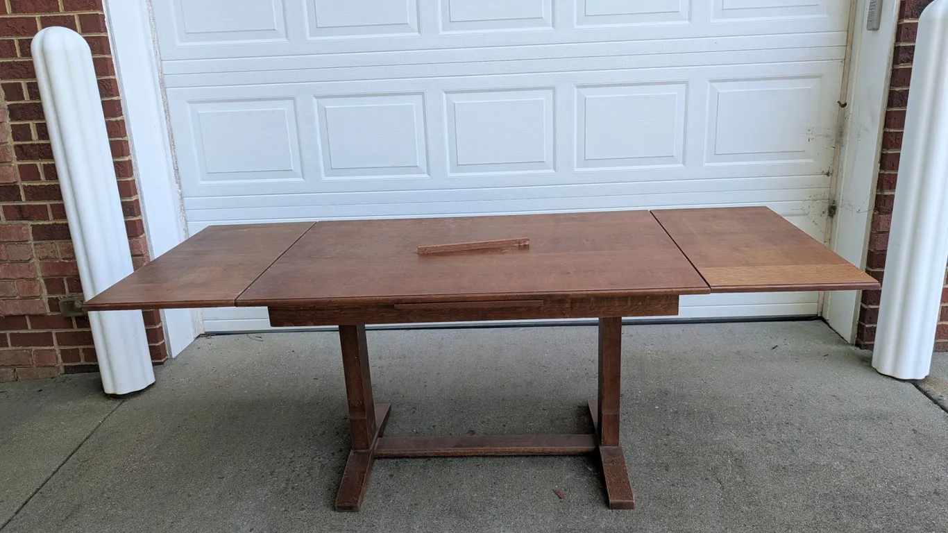 Wood Drop-Leaf Dining Table