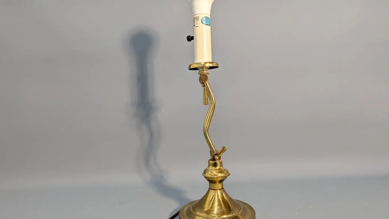 Vintage Adjustable Brass Desk Lamp