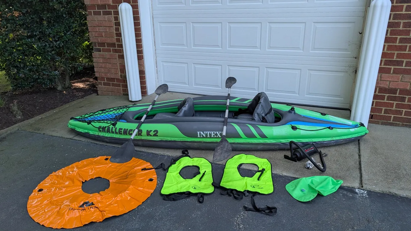 Intex Challenger K2 Inflatable Kayak & Water Sports Lot