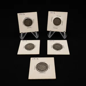 Lot of Five 1912 Liberty V Nickels