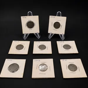 Eight Assorted Liberty V Nickels