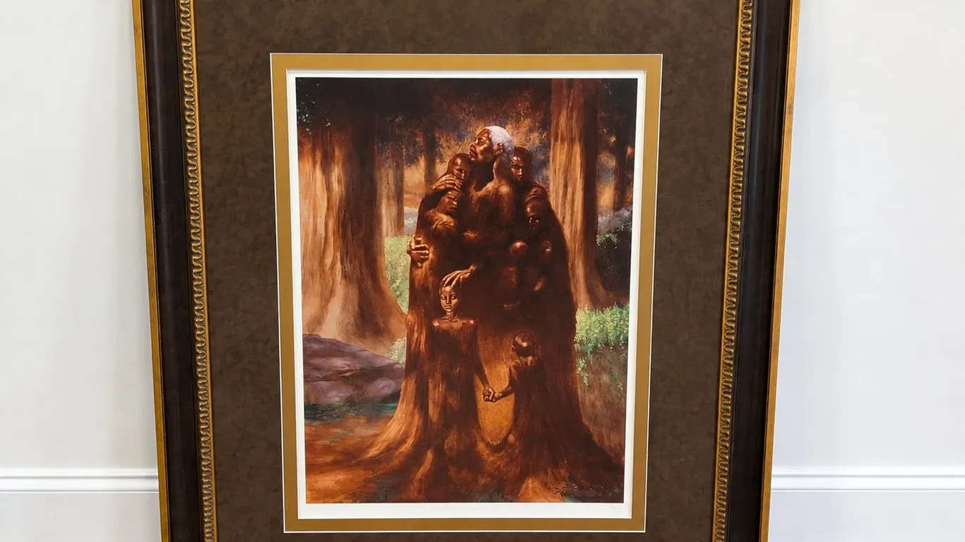Signed and Numbered Offset Lithograph "The Family Tree" by Kadir Nelsonll
