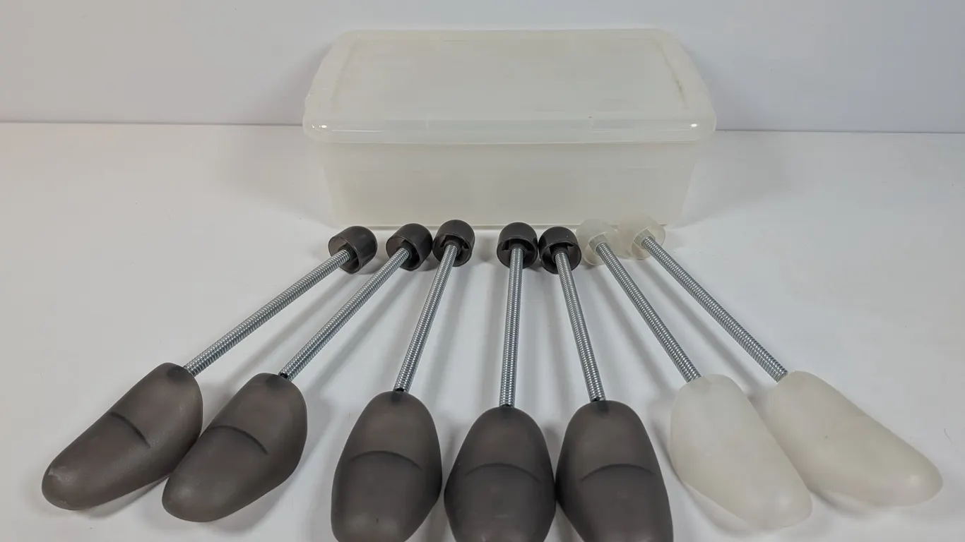 Assorted Plastic Spring-Loaded Shoe Stretchers