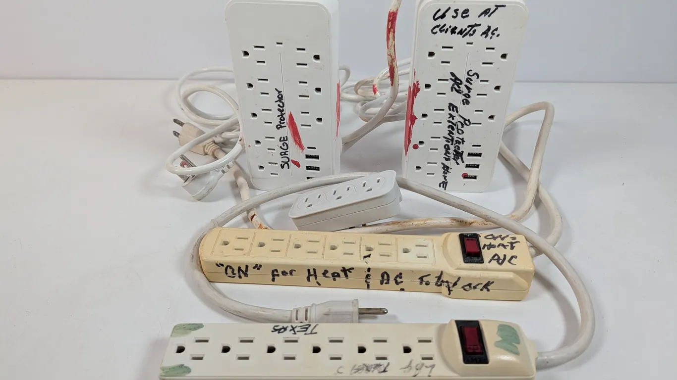 Lot of 5 Surge Protectors and Power Strips