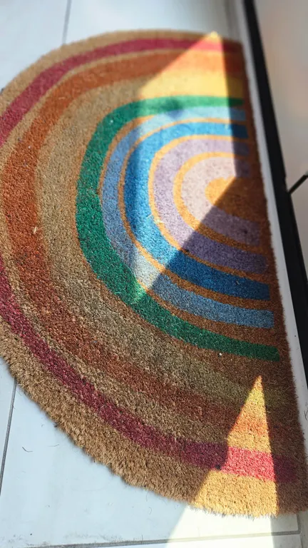 Rainbow Coir Doormat