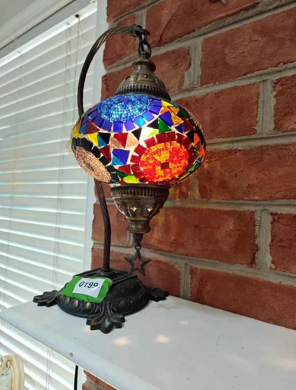 Mosaic Globe Table Lamp