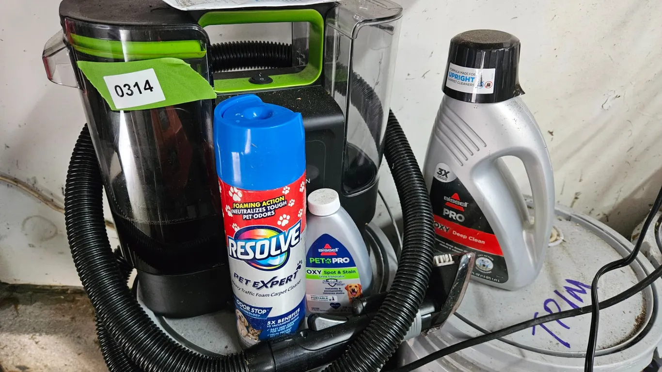 Bissell Little Green Portable Carpet Cleaner with Cleaning Solutions