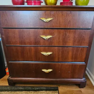 Wood Dresser with Four Drawers