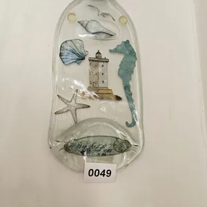 Nautical Themed Glass Bottle Plaque Wall Hanging