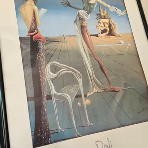 Framed Salvador Dalí "The Temptation of St. Anthony" Print