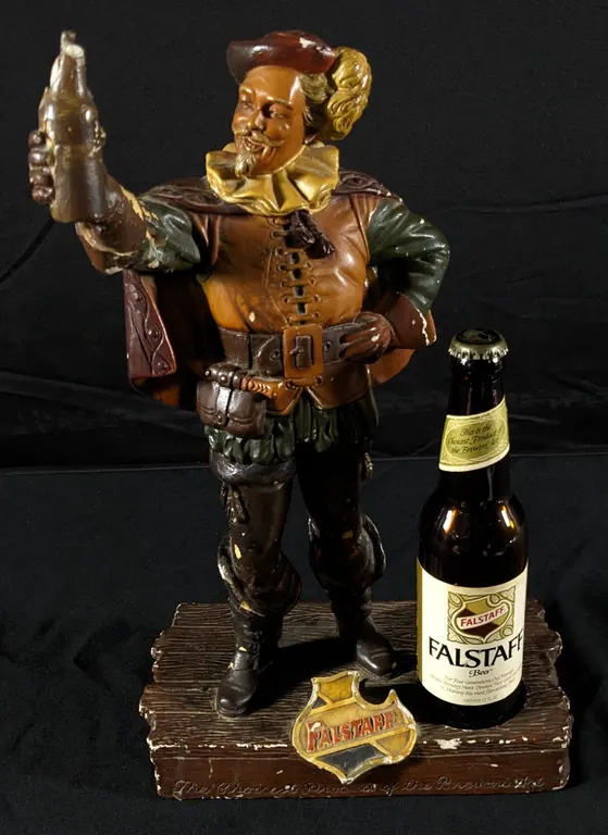 PLASTER BACK BAR SIGN FALSTAFF BEER