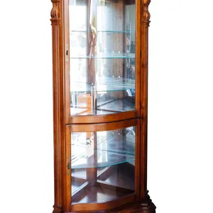 Vintage Corner Curio Cabinet