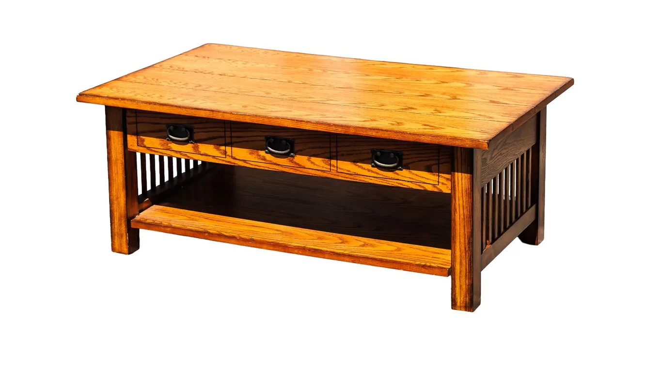 Vintage Mission Style Coffee Table