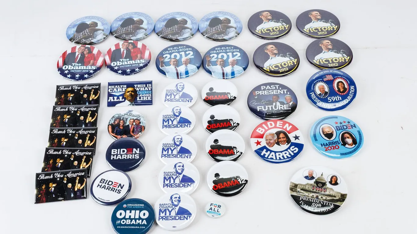 Democratic Political Campaign Buttons