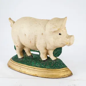 Vintage Cast Iron Pig Doorstop