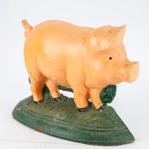 Vintage Cast Iron Pig Doorstop