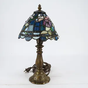 Floral Stained Glass Accent Lamp