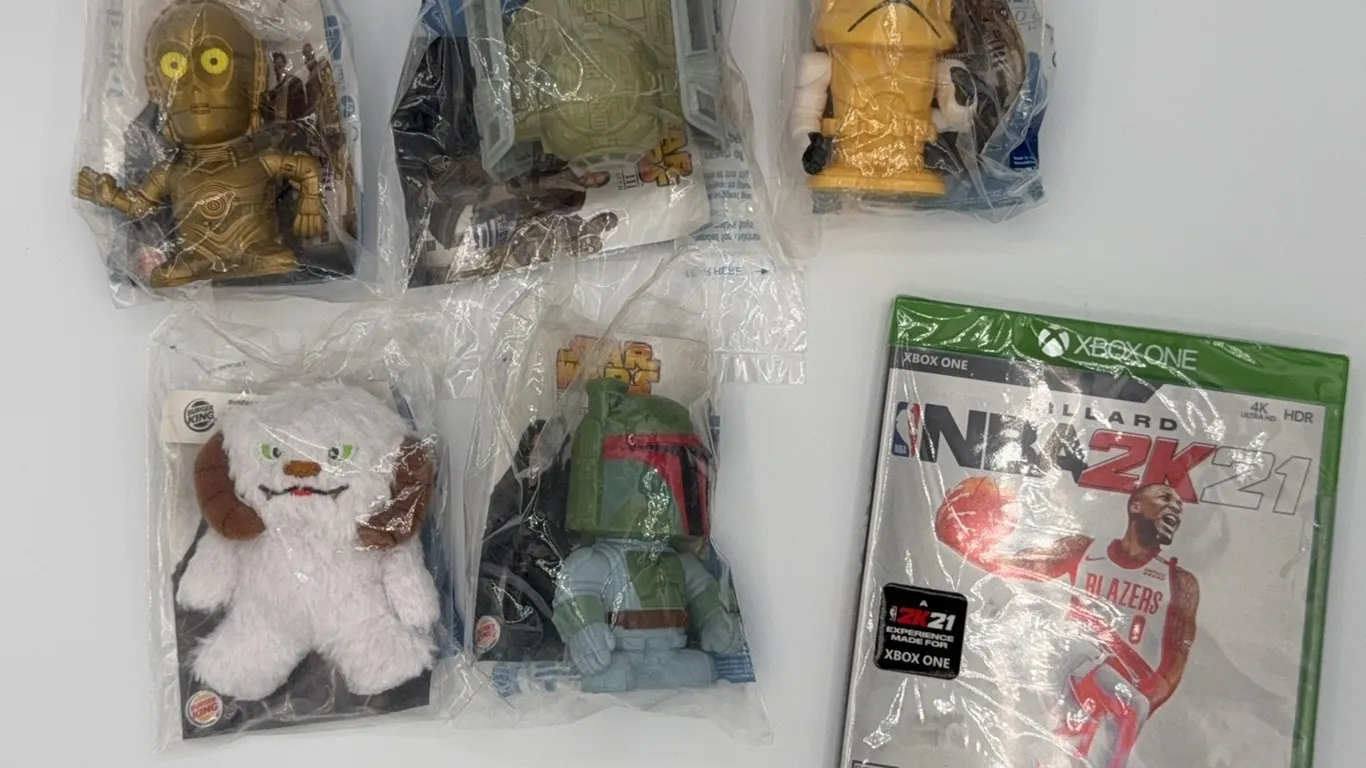 NBA Xbox Game and Mini Star Wars Toys