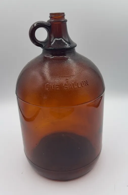 One Gallon Brown Glass Jug
