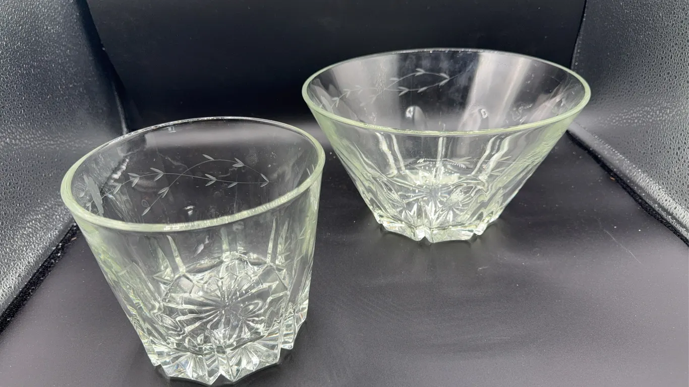 2 Vintage Princess House Heritage Regency Crystal Bowls