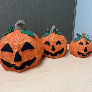 The Midnight Market Set of 3 Lit Pumpkin Halloween Decorations by Kohl's, 8in 10in 13in Sizes Includ