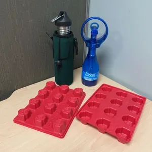 Ohio State University Ice Trays With o2COOL Misting Fan and Insulated Water Bottle Set, 3 Pieces Inc