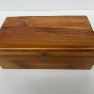 Vintage Lane Cedar Jewelry Chest Box