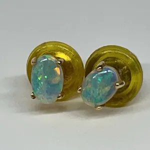 Pair of Opal Earrings 14K